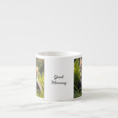 "Good Morning" Kitten Espressotasse (Vorderseite)