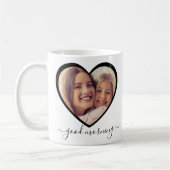 Good Morning Mama Personalisiert 2 Foto Script Kaffeetasse (Links)