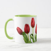 Good Morning Mom Red Tulip Flowers Tasse (Links)