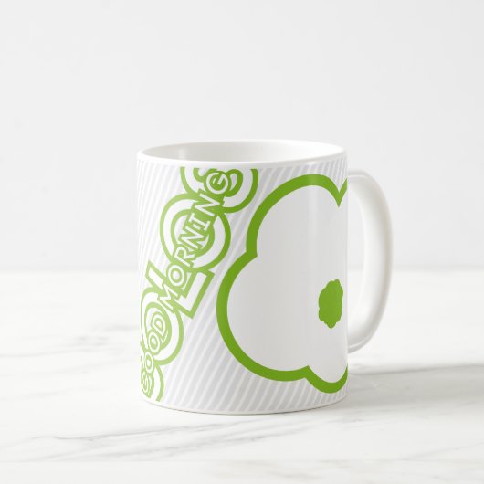 Good Morning Moulos - Vert Kaffeetasse (VorderseiteRechts)
