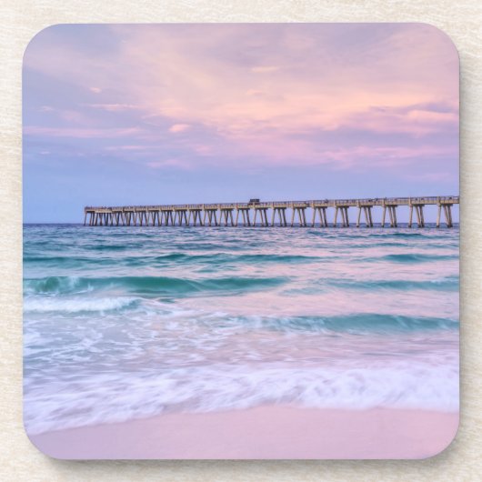 Good Morning Navarre Beach Pier Getränkeuntersetzer (Vorderseite)