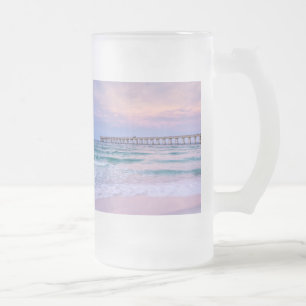 Good Morning Navarre Beach Pier Mattierter Glasbär Mattglas Bierglas
