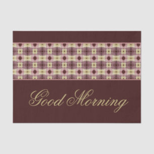 Good Morning Paper Place Mat 25 Stück Set Seidenpapier
