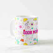 GOOD MORNING PATTERN MUG KAFFEETASSE (Vorderseite Links)