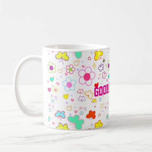 GOOD MORNING PATTERN MUG KAFFEETASSE (Links)