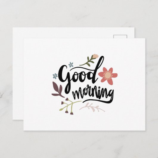 Good morning postkarte (Vorne/Hinten)