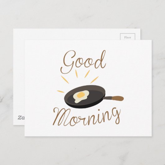 Good Morning Postkarte (Vorne/Hinten)