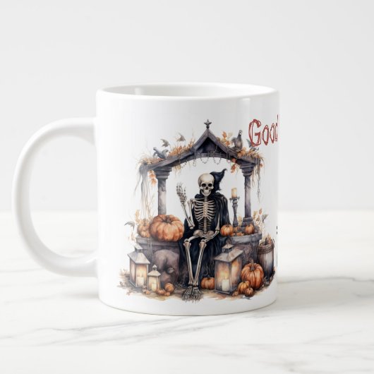 Good Morning Skeleton 20 OZ Tasse (Links)