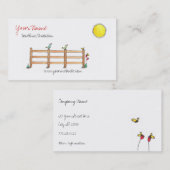 Good Morning Sun Business Card Visitenkarte (Vorne/Hinten)