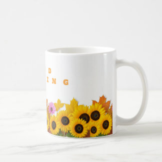 Good Morning Sunflower Keramik Tasse - Hell Start