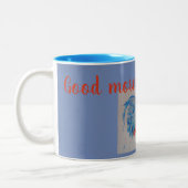 Good Morning Sunshine Blue Tasse Roter Hahn (Links)