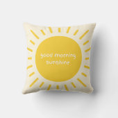 good morning sunshine cotton nursery pillow kissen (Rückseite)