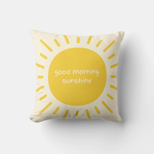 good morning sunshine cotton nursery pillow kissen (Vorderseite)