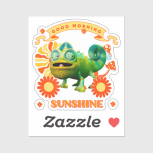 Good Morning Sunshine Funny Chameleon Aufkleber
