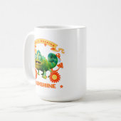 Good Morning Sunshine Funny Chameleon Kaffeetasse (Vorderseite Links)