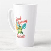 Good Morning Sunshine Funny Chameleon Milchtasse (Linke Ecke)
