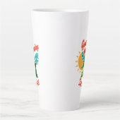 Good Morning Sunshine Funny Chameleon Milchtasse (Vorderseite)