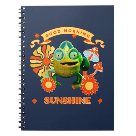 Good Morning Sunshine Funny Chameleon Notizblock (Vorderseite)