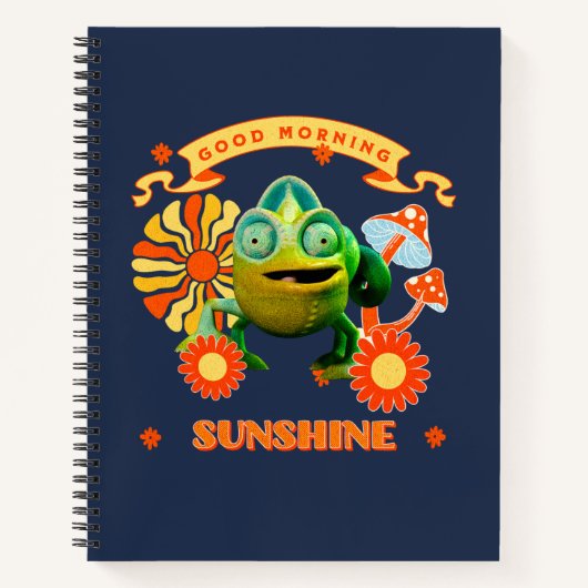 Good Morning Sunshine Funny Chameleon Notizblock (Vorderseite)