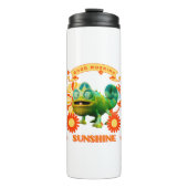 Good Morning Sunshine Funny Chameleon Thermosbecher (Vorderseite)