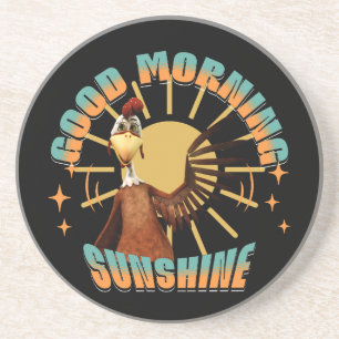 Good Morning Sunshine Funny Rooster Getränkeuntersetzer