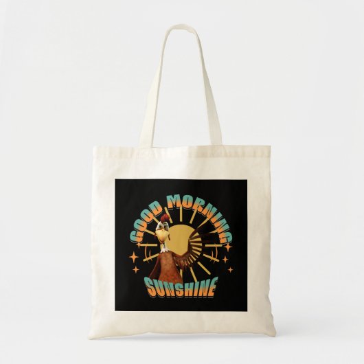 Good Morning Sunshine Funny Rooster Tragetasche (Vorne)
