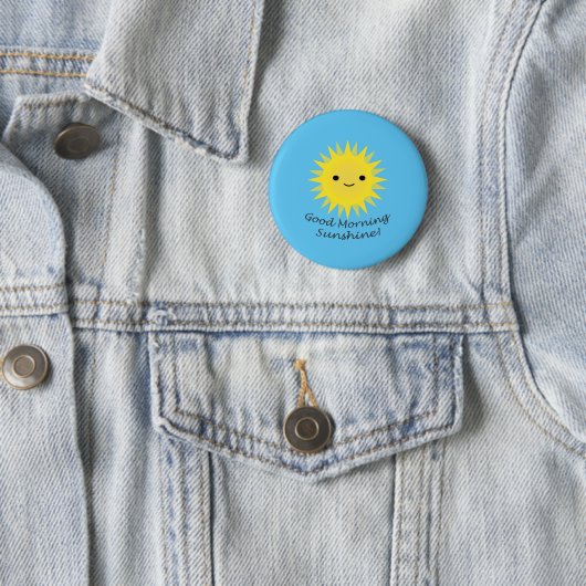 Good Morning Sunshine Kawaii Sun Button (Beispiel)