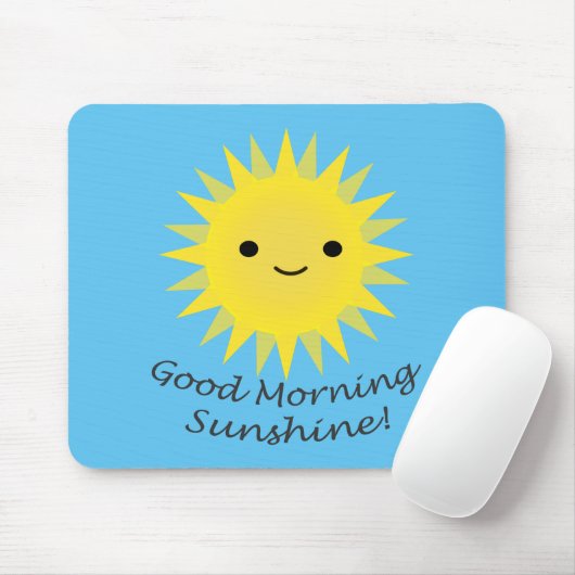 Good Morning Sunshine Kawaii Sun Mousepad (Mit Mouse)