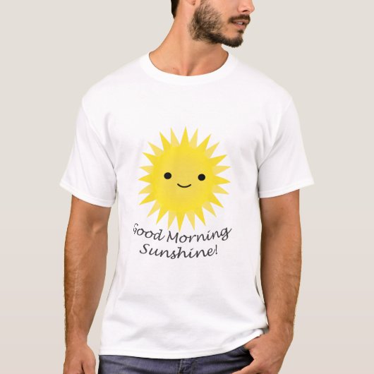 Good Morning Sunshine Kawaii Sun T-Shirt (Vorderseite)