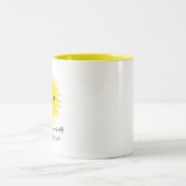 Good Morning Sunshine Kawaii Sun Zweifarbige Tasse (Mittel)