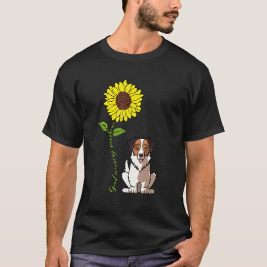 Good Morning Sunshine Liebe Mein Australian Shephe T-Shirt (Vorderseite)