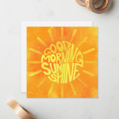 Good Morning, Sunshine! Mitteilungskarte (Vorderseite/Rückseite Beispiel)