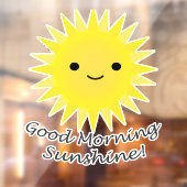 Good Morning Sunshine Niedlich Kawaii Sun Fensteraufkleber (Blatt 2)