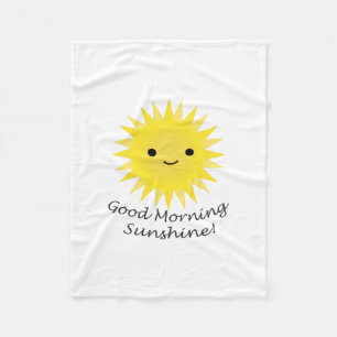 Good Morning Sunshine Niedlich Kawaii Sun Fleecedecke