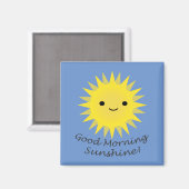 Good Morning Sunshine Niedlich Kawaii Sun Magnet (Vorderseite/Rückseite)
