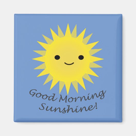 Good Morning Sunshine Niedlich Kawaii Sun Magnet (Vorne)