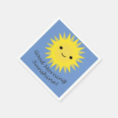 Good Morning Sunshine Niedlich Kawaii Sun Serviette (Ecke)