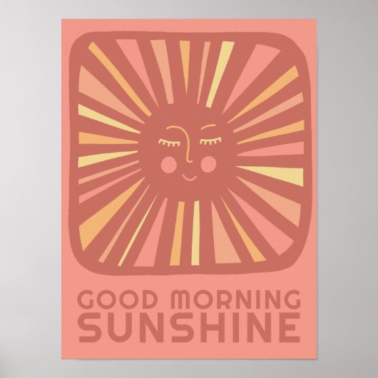 Good Morning Sunshine Niedlich Sun Kinderzimmer Ba Poster (Vorne)