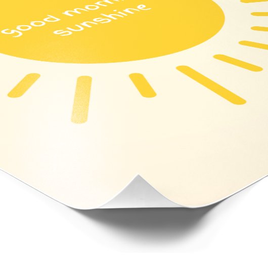 good morning sunshine nursery poster (Ecke)
