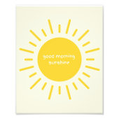 good morning sunshine nursery poster (Vorne)