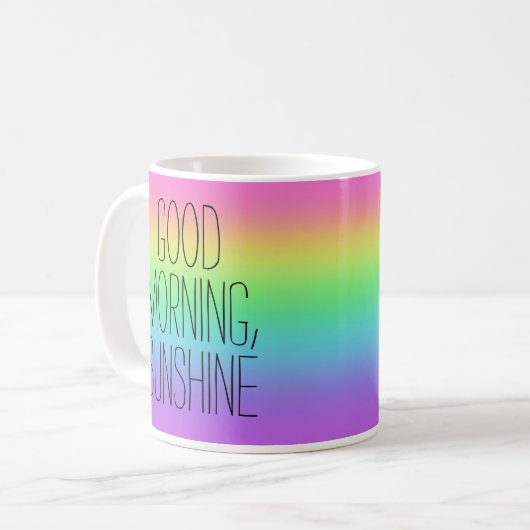 Good Morning Sunshine Rainbow Tasse (Vorderseite Links)