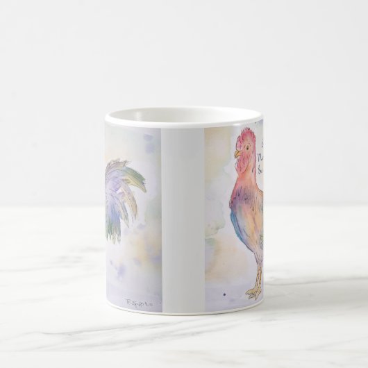 Good Morning Sunshine Rooster Kaffeetasse (Mittel)