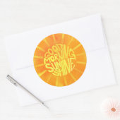 Good Morning, Sunshine! Runder Aufkleber (Umschlag)