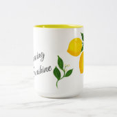Good Morning Sunshine und Lemons Tasse (Mittel)