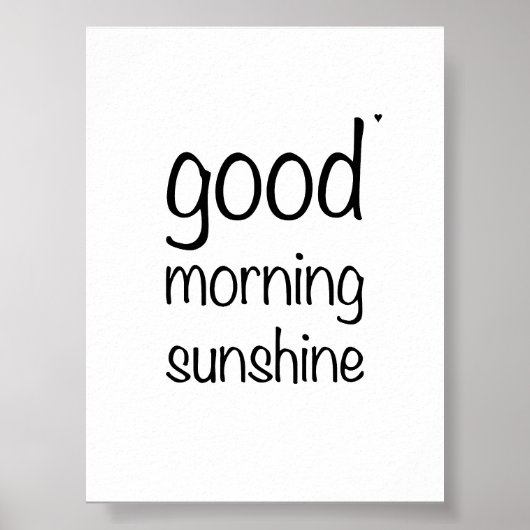 Good morning sunshine - valentine poster (Vorne)