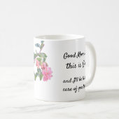 "Good morning, this is God" Kaffeetasse (VorderseiteRechts)