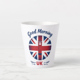 Good Morning UK - Union Jack & London Phone Box Milchtasse