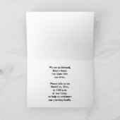 Good News Baby Adoption Announctions Cards Einladung (Innenseite)