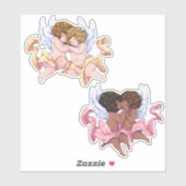 Good Night Baby Angels Sticker (Blatt)