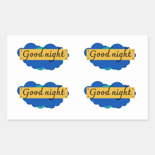 Good Night Journal Sticker (Vorderseite)